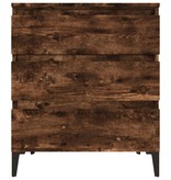 VidaXL Dressoir 60x35x70 cm bewerkt hout gerookt eikenkleurig