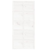 vidaXL Schuifdeur 100x1,8x214 cm massief grenenhout wit