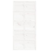 vidaXL Schuifdeur 100x1,8x214 cm massief grenenhout wit