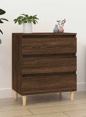 VidaXL Dressoir 60x35x70 cm bewerkt hout bruineikenkleurig
