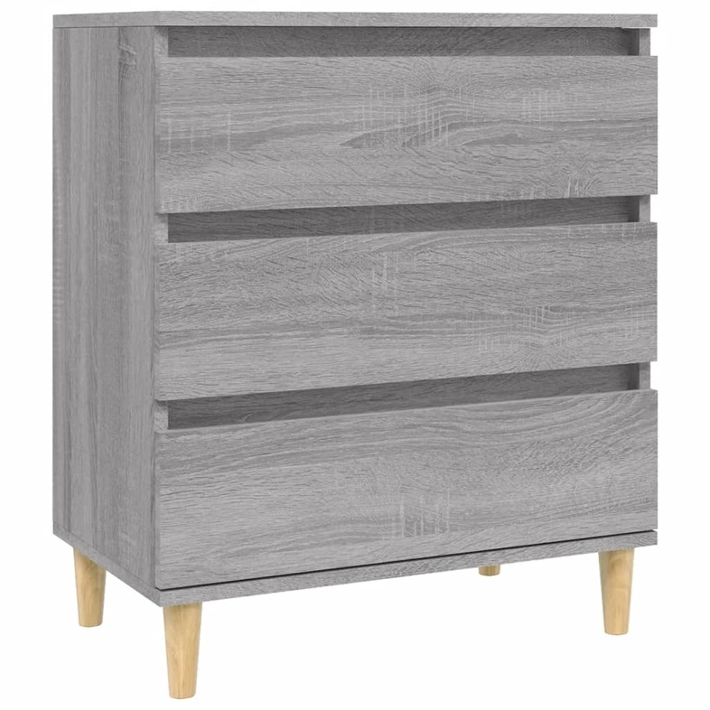 vidaXL Dressoir 60x30x75 cm bewerkt hout grijs sonoma eikenkleurig