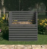 VidaXL Compostbak 100x100x102 cm massief grenenhout grijs