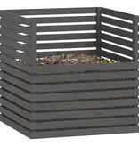 VidaXL Compostbak 100x100x102 cm massief grenenhout grijs