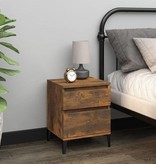 VidaXL Nachtkastje 40x35x50 cm gerookt eikenkleurig