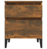 VidaXL Nachtkastje 40x35x50 cm gerookt eikenkleurig