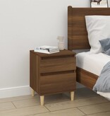 VidaXL Nachtkastje 40x35x50 cm bruineikenkleurig