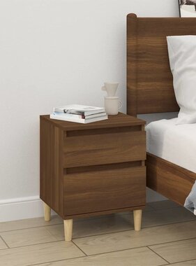 VidaXL Nachtkastje 40x35x50 cm bruineikenkleurig