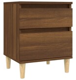 VidaXL Nachtkastje 40x35x50 cm bruineikenkleurig