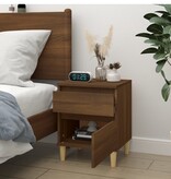 VidaXL Nachtkastje 40x35x50 cm bruineikenkleurig