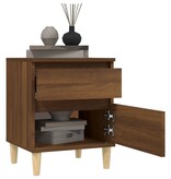VidaXL Nachtkastje 40x35x50 cm bruineikenkleurig