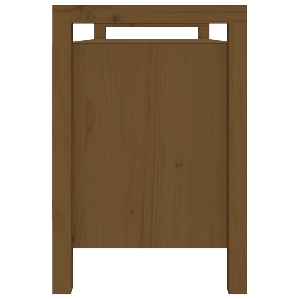 VidaXL Halbankje 110x40x60 cm massief grenenhout honingbruin