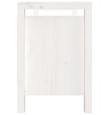 VidaXL Halbankje 110x40x60 cm massief grenenhout wit