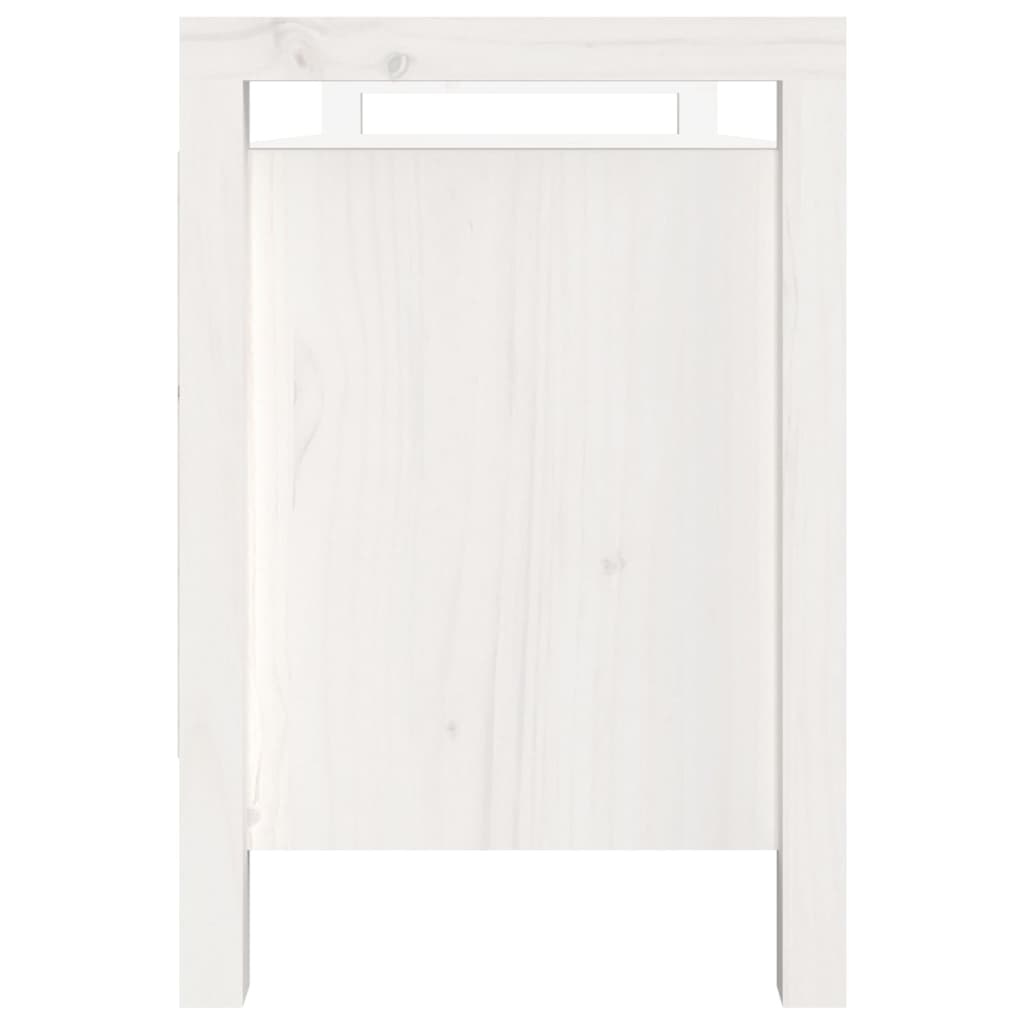 VidaXL Halbankje 110x40x60 cm massief grenenhout wit