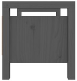 VidaXL Halbankje 80x40x43 cm massief grenenhout grijs