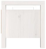 VidaXL Halbankje 80x40x43 cm massief grenenhout wit