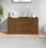 VidaXL Dressoir 100x40x54 cm massief grenenhout honingbruin