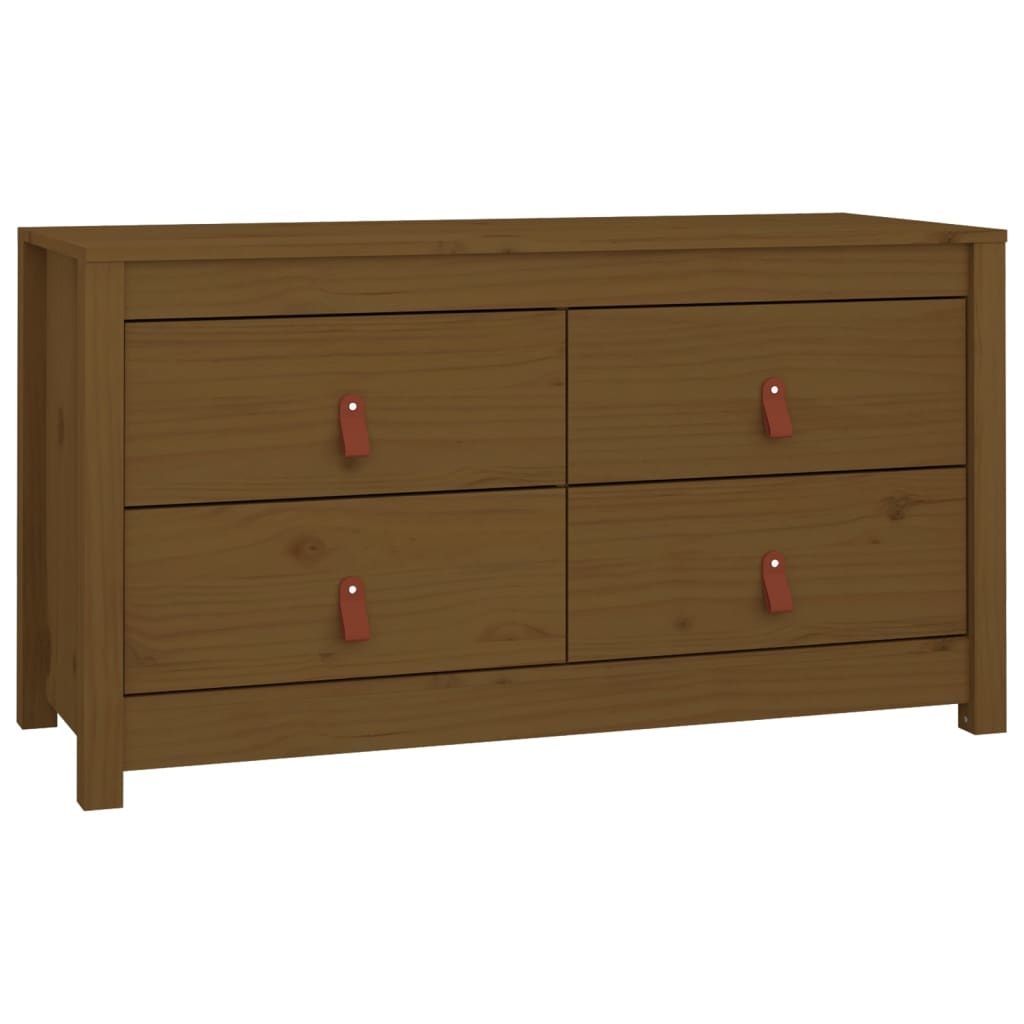 VidaXL Dressoir 100x40x54 cm massief grenenhout honingbruin