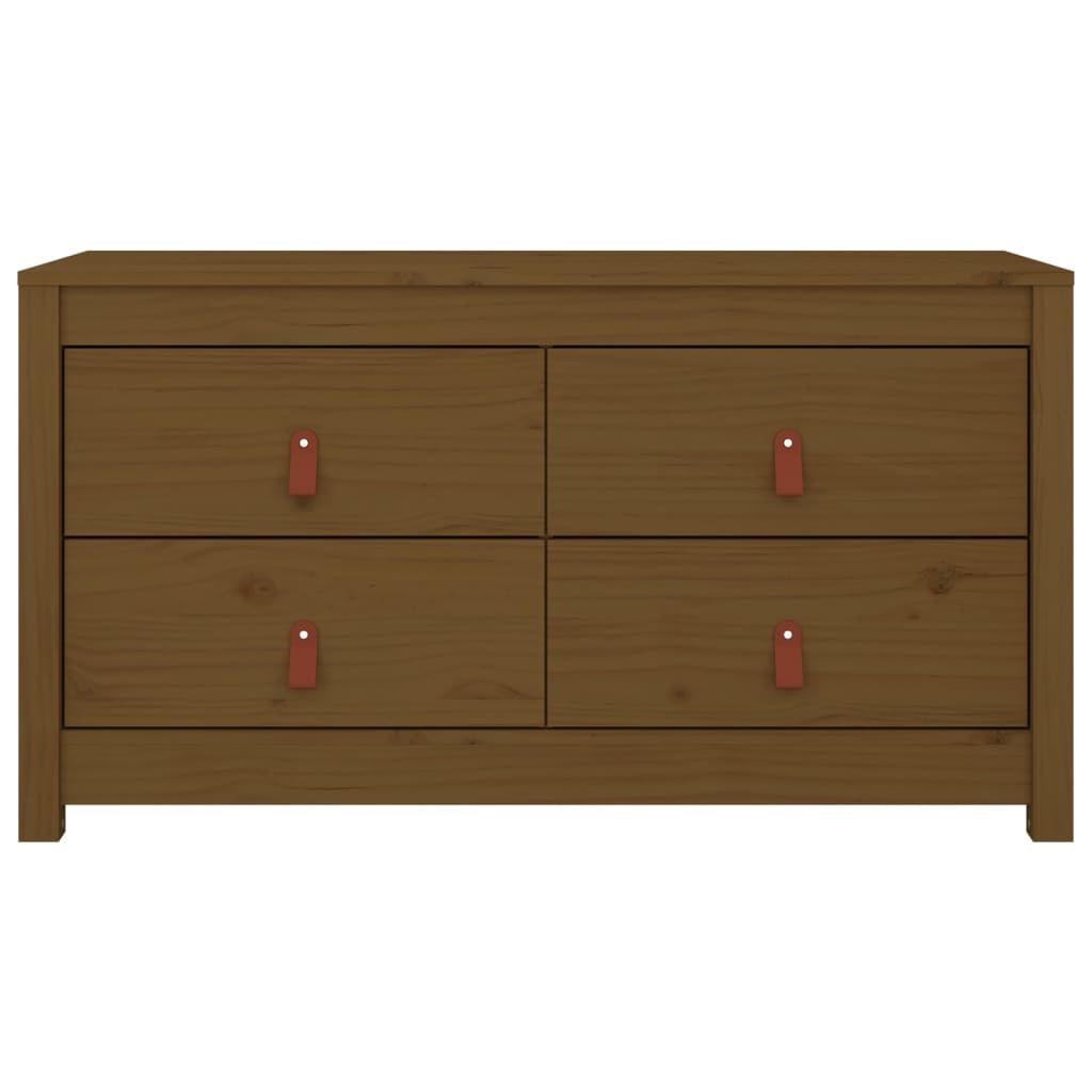 VidaXL Dressoir 100x40x54 cm massief grenenhout honingbruin