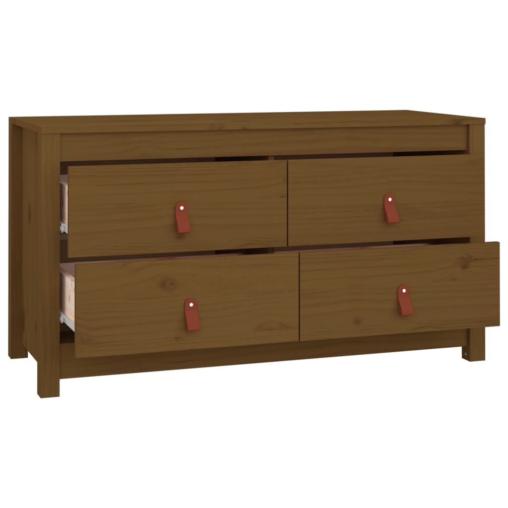 VidaXL Dressoir 100x40x54 cm massief grenenhout honingbruin