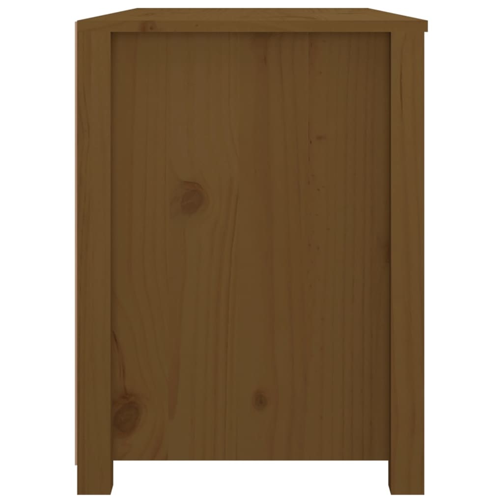 vidaXL Dressoir 100x40x54 cm massief grenenhout honingbruin