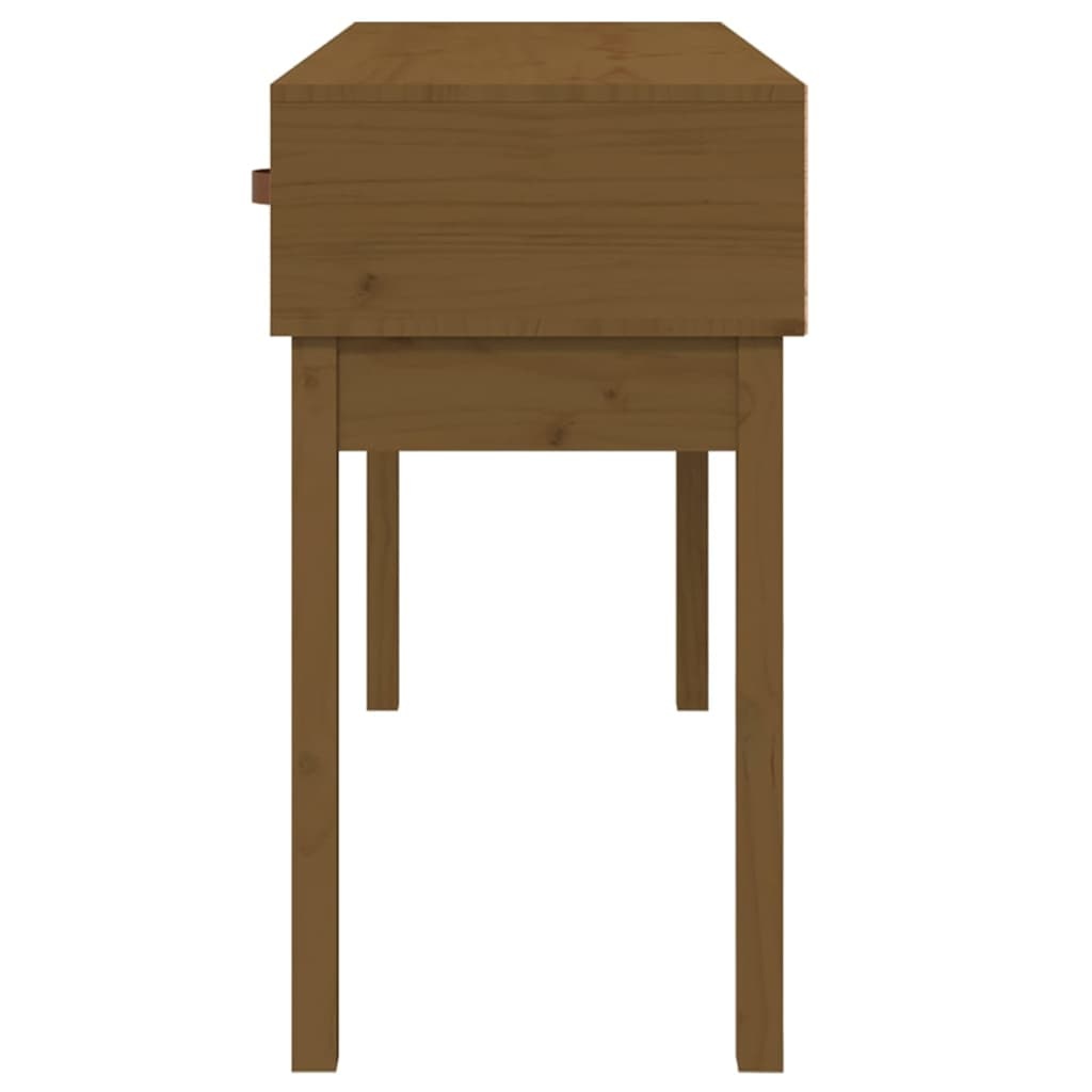 VidaXL Wandtafel 114x40x75 cm massief grenenhout honingbruin