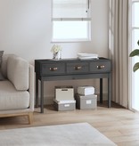 VidaXL Wandtafel 114x40x75 cm massief grenenhout grijs