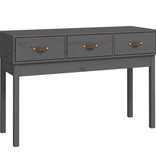 VidaXL Wandtafel 114x40x75 cm massief grenenhout grijs