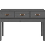 VidaXL Wandtafel 114x40x75 cm massief grenenhout grijs