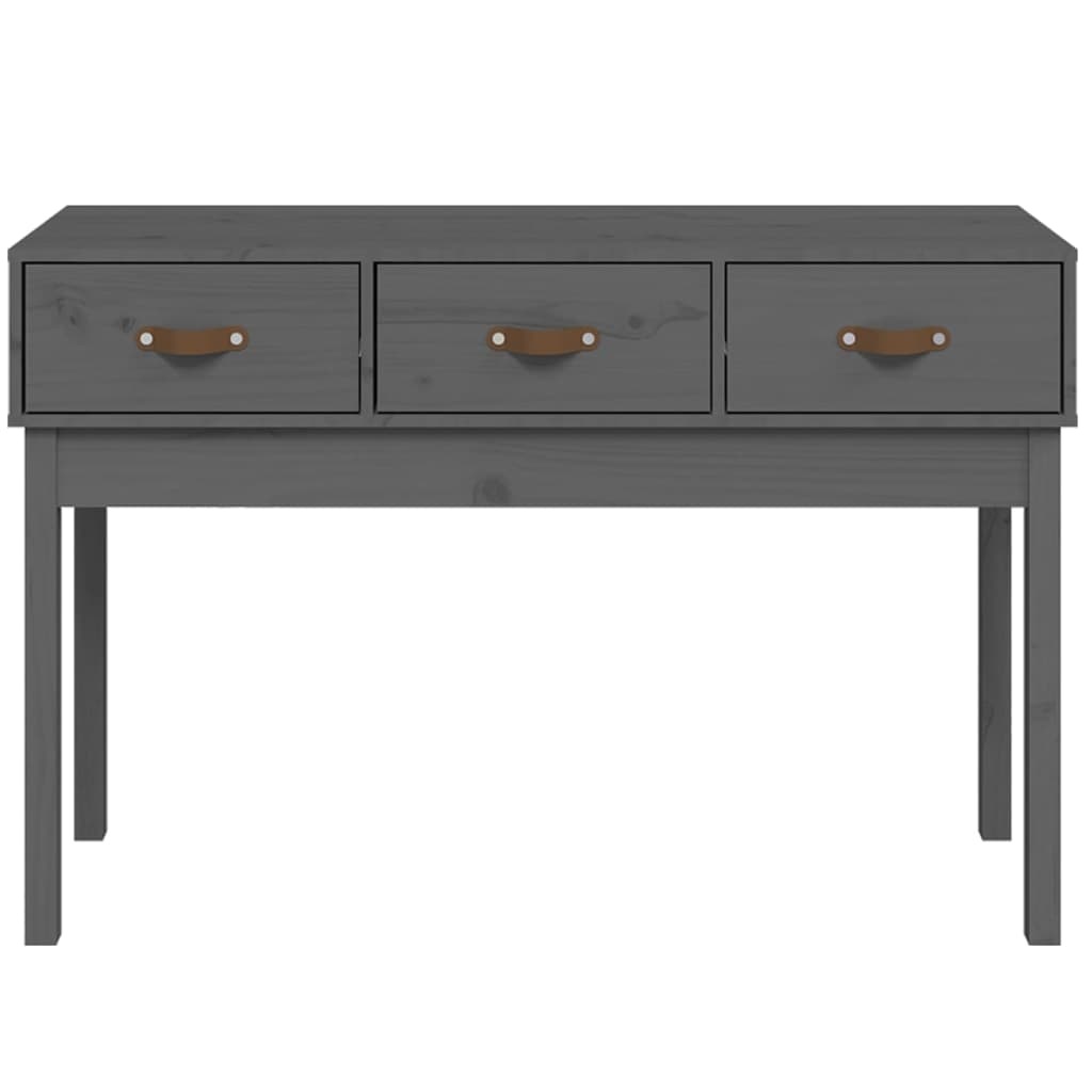 VidaXL Wandtafel 114x40x75 cm massief grenenhout grijs