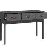 VidaXL Wandtafel 114x40x75 cm massief grenenhout grijs