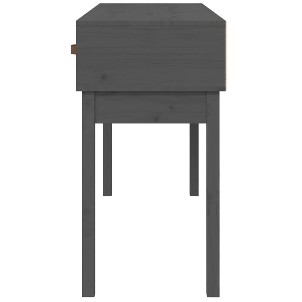 VidaXL Wandtafel 114x40x75 cm massief grenenhout grijs
