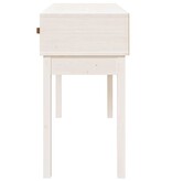 VidaXL Wandtafel 114x40x75 cm massief grenenhout wit