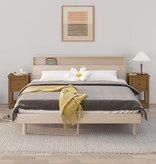 VidaXL Nachtkastjes 2 st 40x35x61,5 cm massief grenenhout honingbruin