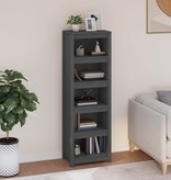 VidaXL Boekenkast 50x35x154 cm massief grenenhout grijs