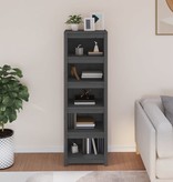VidaXL Boekenkast 50x35x154 cm massief grenenhout grijs