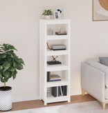 VidaXL Boekenkast 50x35x154 cm massief grenenhout wit