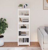 VidaXL Boekenkast 50x35x154 cm massief grenenhout wit