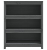 VidaXL Boekenkast 80x35x97 cm massief grenenhout grijs