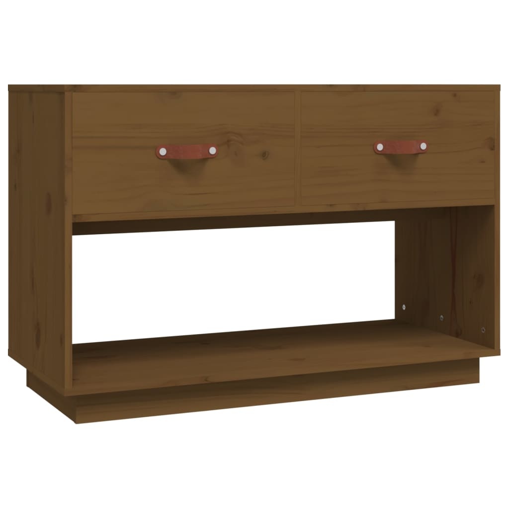 VidaXL Tv-meubel 90x40x60 cm massief grenenhout honingbruin