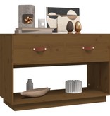 VidaXL Tv-meubel 90x40x60 cm massief grenenhout honingbruin