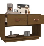 VidaXL Tv-meubel 90x40x60 cm massief grenenhout honingbruin