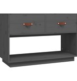 VidaXL Tv-meubel 90x40x60 cm massief grenenhout grijs