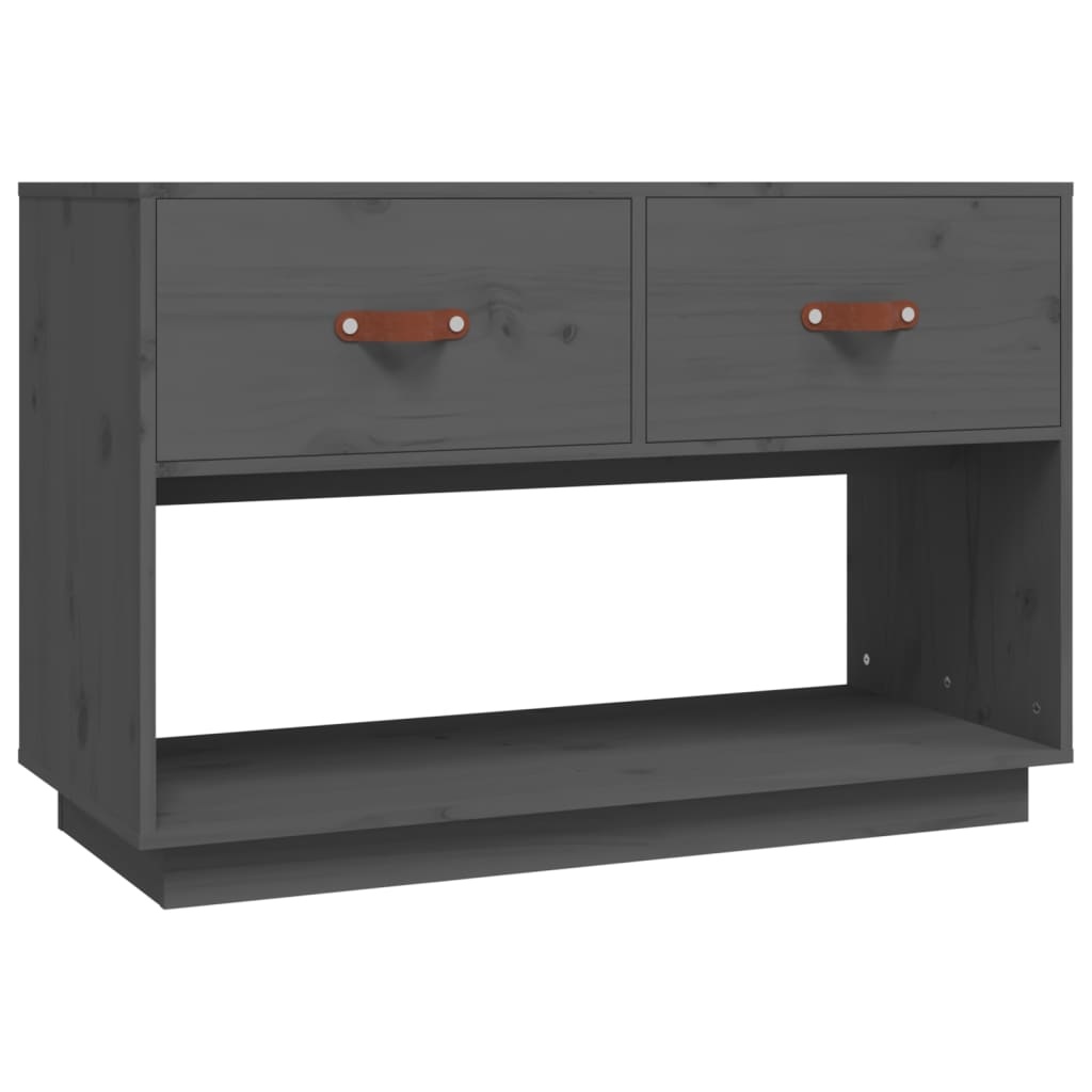 VidaXL Tv-meubel 90x40x60 cm massief grenenhout grijs