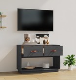 VidaXL Tv-meubel 90x40x60 cm massief grenenhout grijs