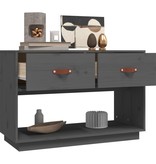 VidaXL Tv-meubel 90x40x60 cm massief grenenhout grijs