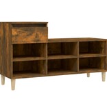 VidaXL Schoenenkast 102x36x60 cm bewerkt hout gerookt eikenkleurig