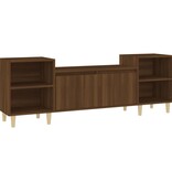 VidaXL Tv-meubel 160x35x55 cm bewerkt hout bruineikenkleurig