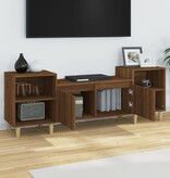 VidaXL Tv-meubel 160x35x55 cm bewerkt hout bruineikenkleurig