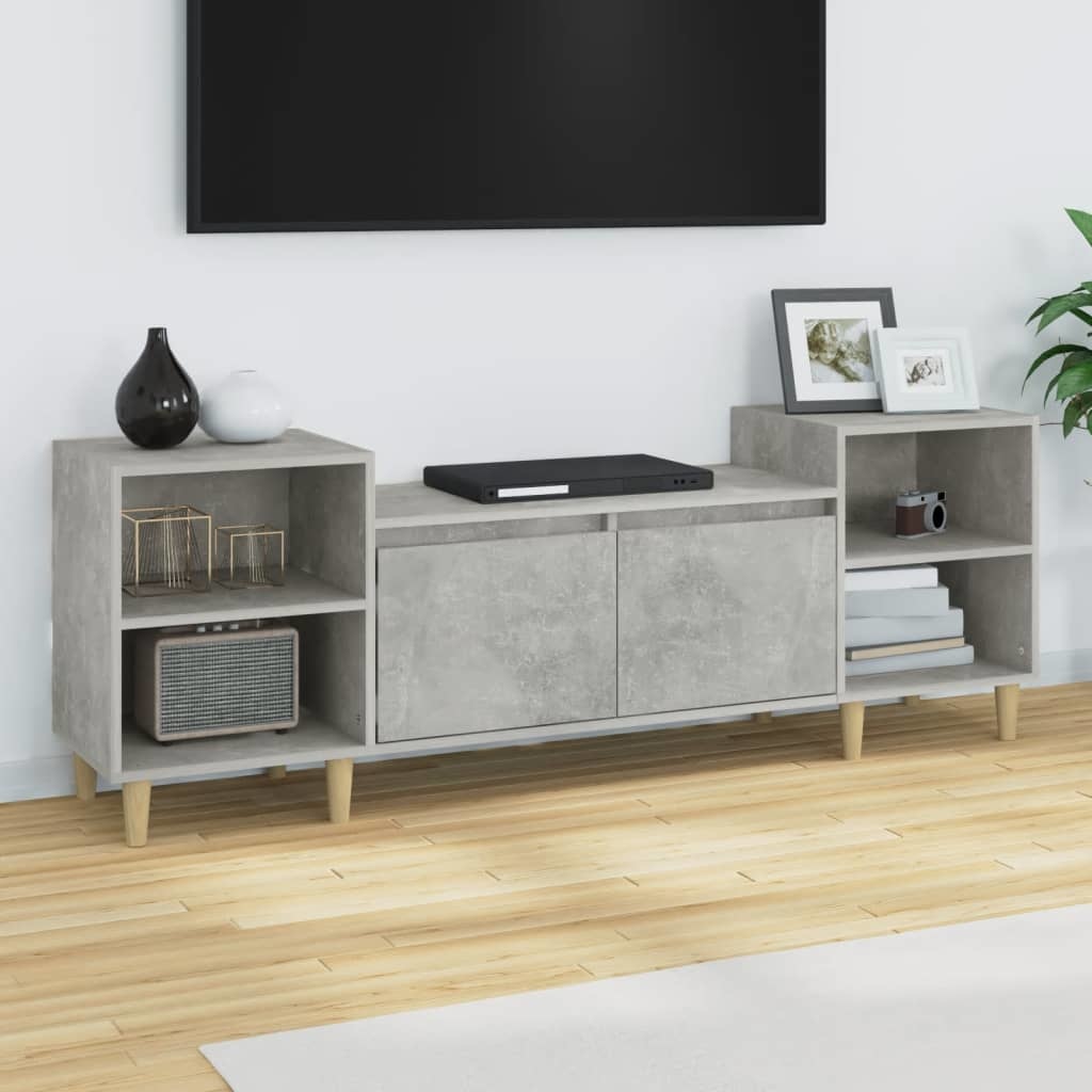 VidaXL Tv-meubel 160x35x55 cm bewerkt hout betongrijs