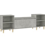 VidaXL Tv-meubel 160x35x55 cm bewerkt hout betongrijs